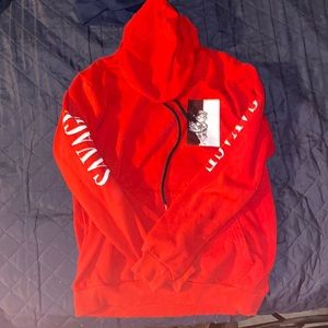 Red PopeyexSavage hoodie